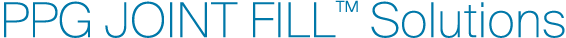PPG JOINT FILL™ Solutions